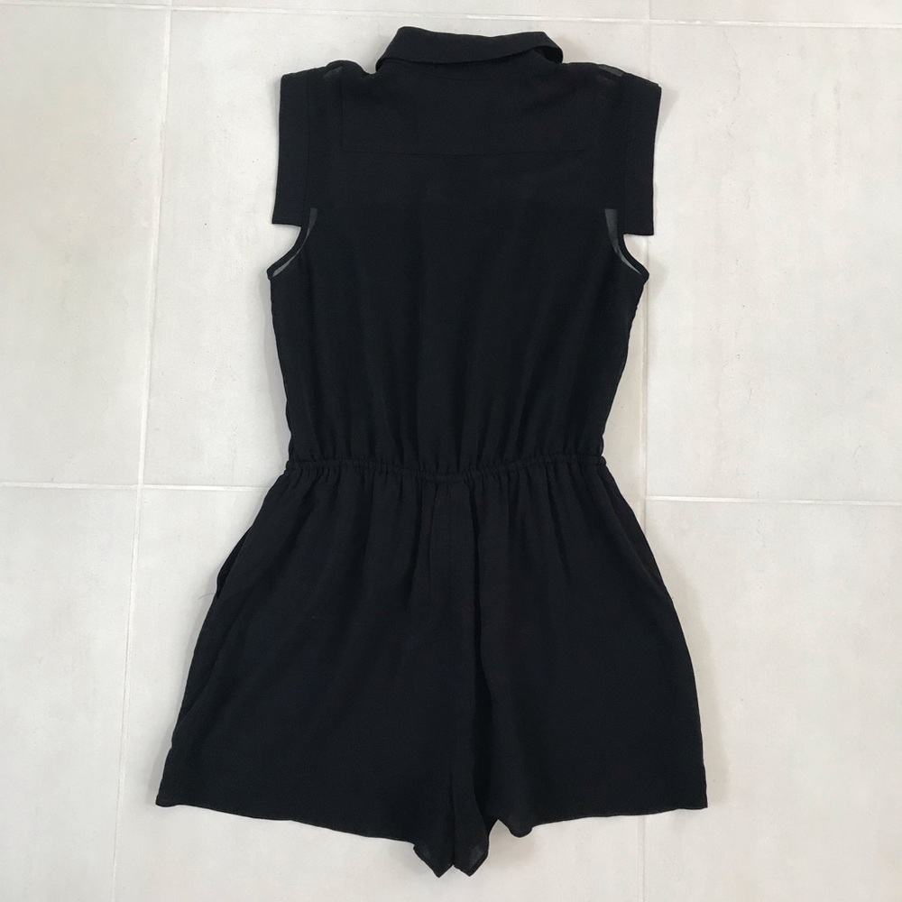 BCBGeneration Sheer Drawstring Romper NWOT SH126 - Picture 7 of 8